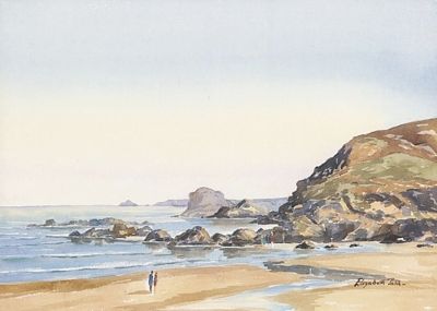 Trevaunance Cove by Elizabeth Parr