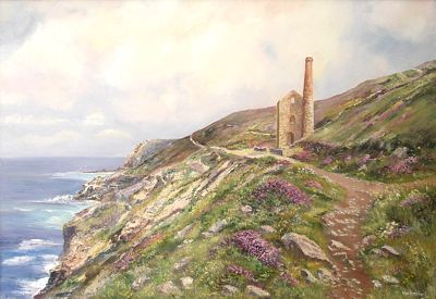 Heather at Wheal Coates by Wyn Appleford